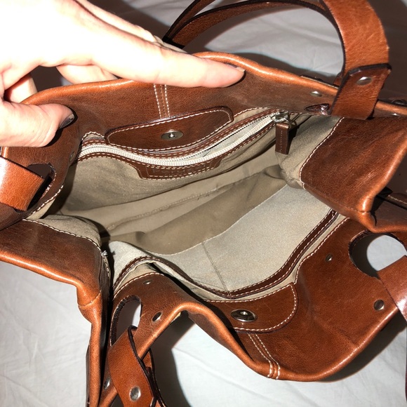 Peruzzi Firenze Fine Leather Italian Brown Purse - Picture 7 of 8